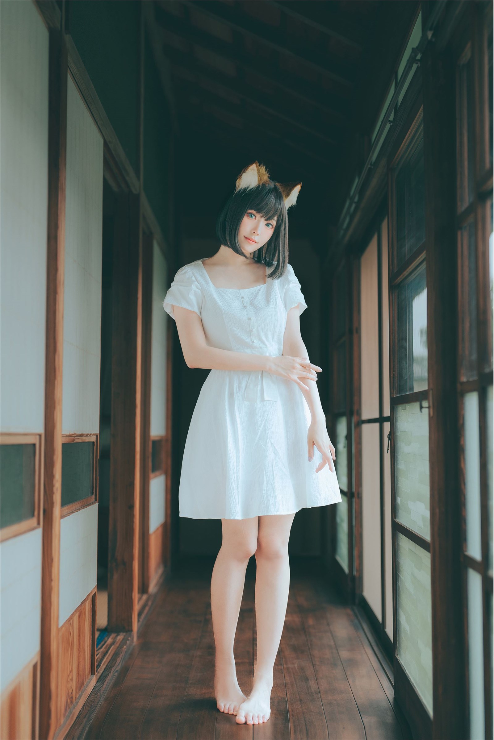 ElyEE Vol.117 2023 July B-Dongitsune~White dress fox girl in white dress(30)